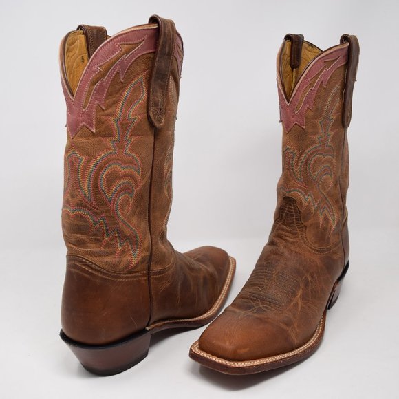 Tony Lama Other - Tony Lama Boots Men 8 1/2 B Leather Brown USA Made